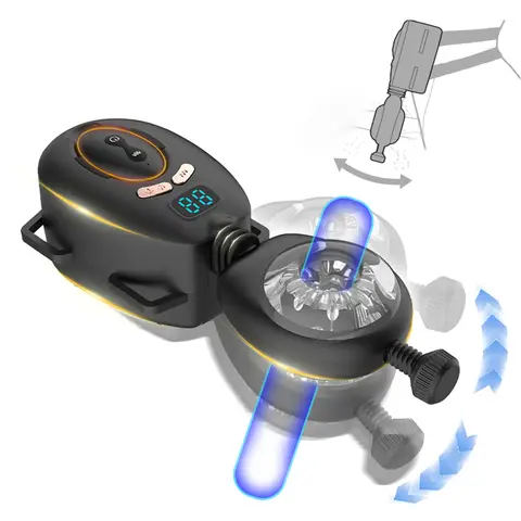 Taza masturbadora masculina portátil, vibrador oscilante de empuje automático, Coño de bolsillo, Stroker masculino, Juguetes sexuales con Control inalámbrico para hombres