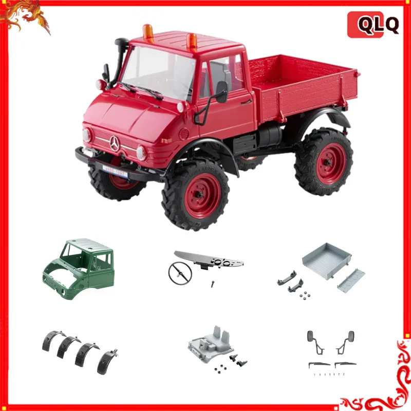 Fms 1/24 Unimog Diy Accessories Collection 1 Remote Control Climbing Car Parts Car Shell Tire Reception Collision Avoidance