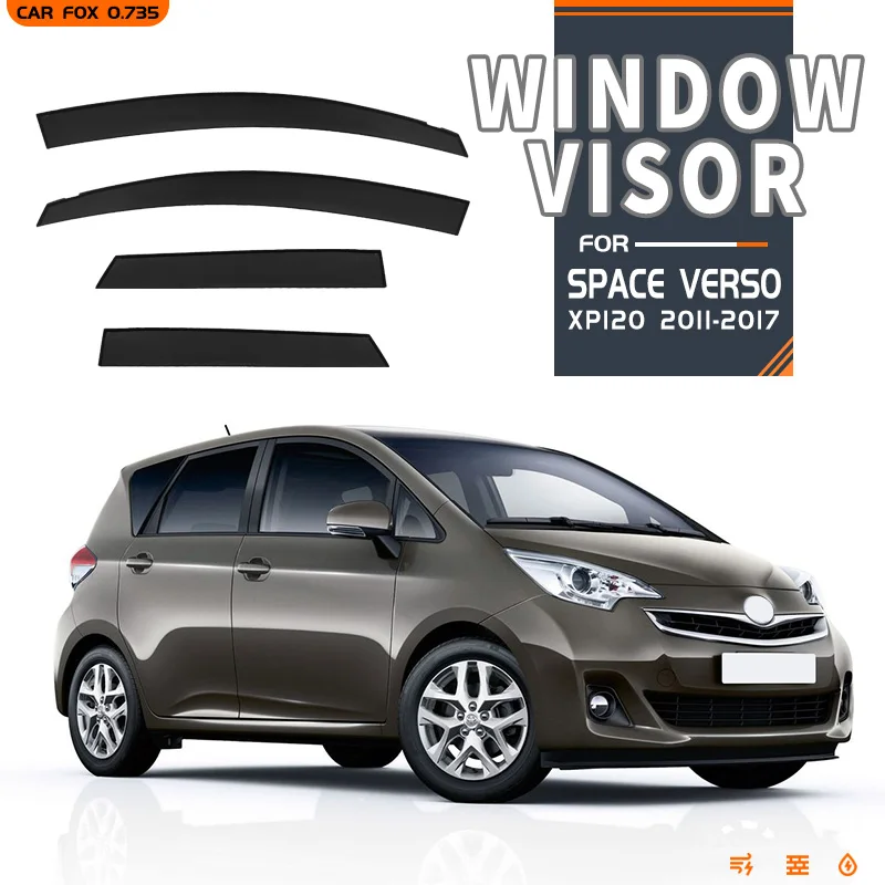 

4 шт./комплект, защита от солнца и дождя для Toyota Space Verso XP120 2010-2017