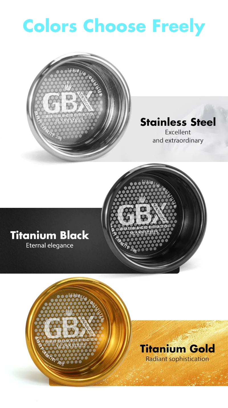 AliKisscafe 51 mm 54 mm 58 mm Espresso-Filterkorb, präzise, ​​passend für Delonghi Breville E61 Siebträger, Kaffeezubehör, Barista-Werkzeuge – Detail 2