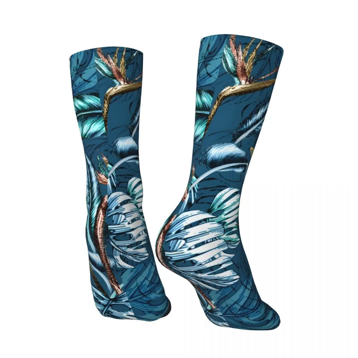 Vintage TROPICAL CHAOS Men's compression Socks Unisex Street Style Pattern Printed Novelty Crew Sock