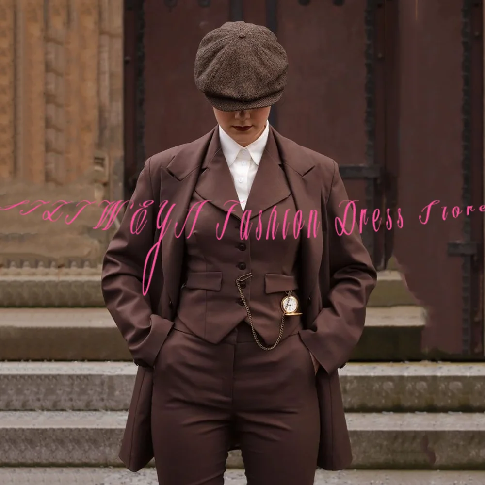 2026 New Arrive 3 Piece Suit Set For Women Elegant Outfits Blazer Vest Pants Smart Casual Female Suits Conjuntos De Pantalones