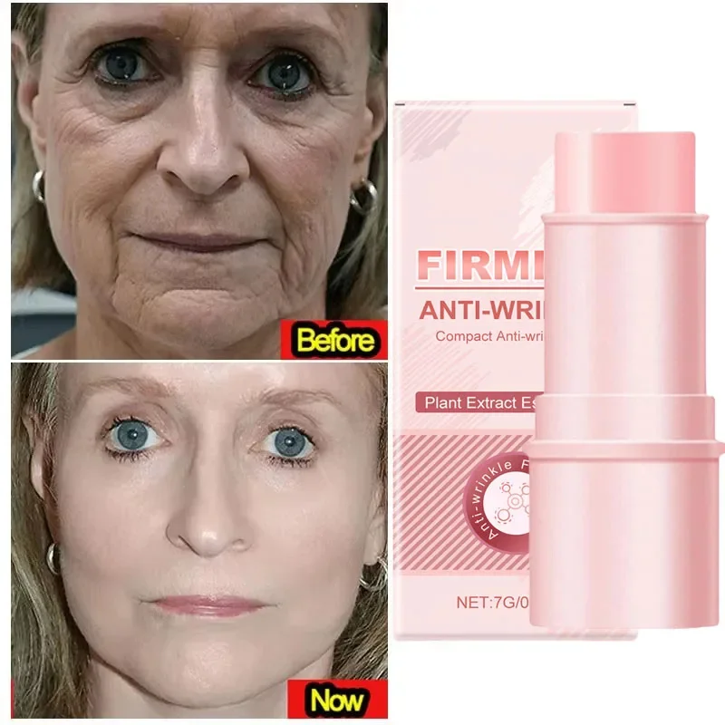 

Collagen Wrinkle Removal Multi Bounce Balm Stick Instant Anti-Aging Firming Lift Brighten Facial Dull Skin Moisturizer Cosmetics