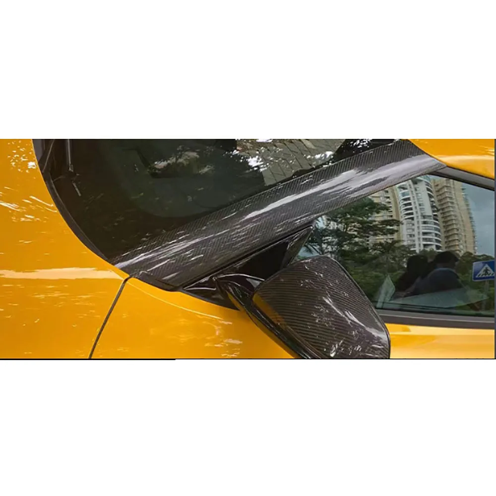 

Real Carbon Fiber Car Front Windshield Window A Pillar Trim Decorative Cover Accessories for Toyota Supra A90 A91 2019-2024 FRP