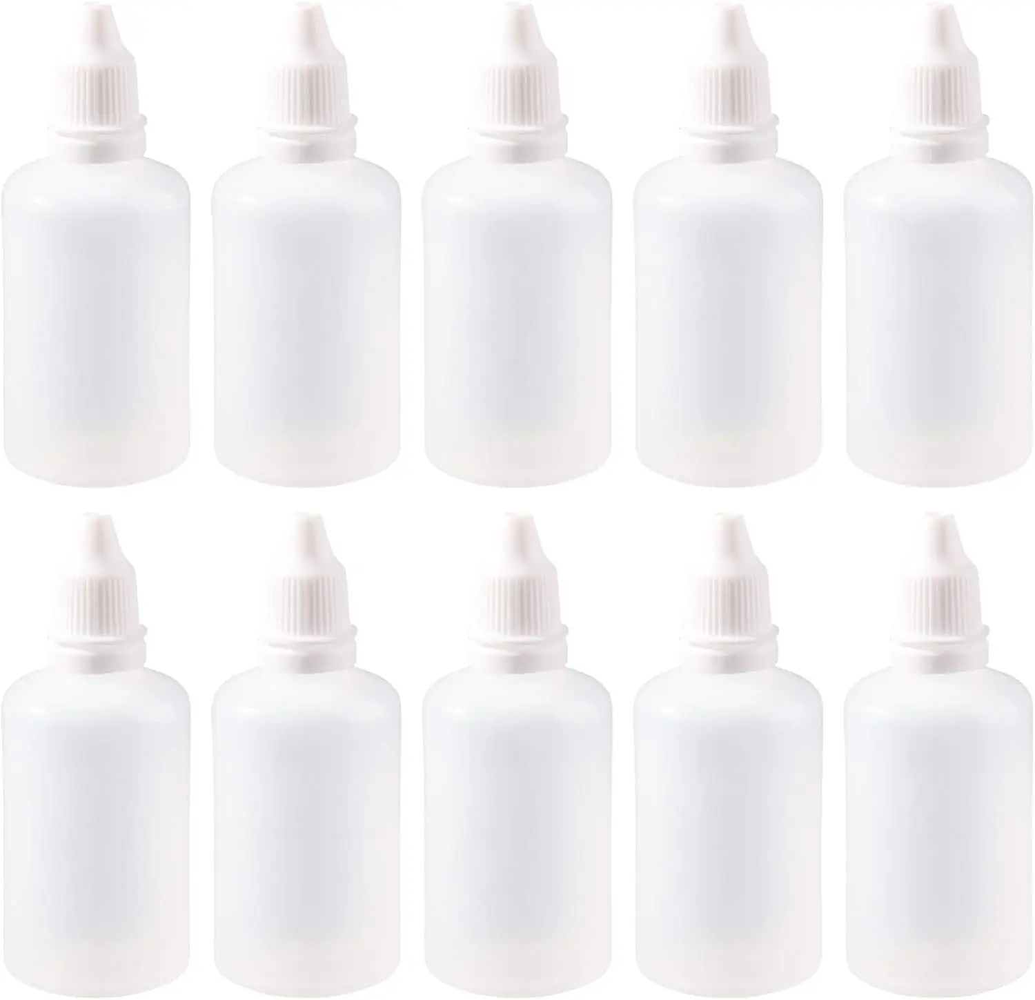 10X 50ML Portable Empty Plastic Squeezable Eye Liquid Dropper Box Travel Bottles