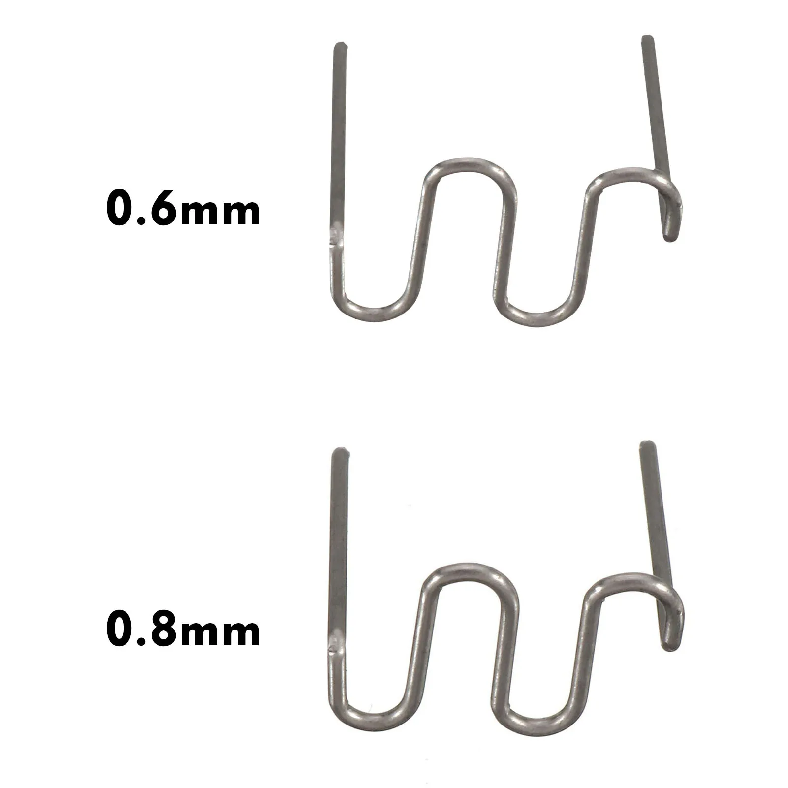 500PCS Hot Stapler Staples For Plastic Welder 0.6/0.8mm Repair Standard Wave Staples Welding Bumper Car Bumper Repair Tools
