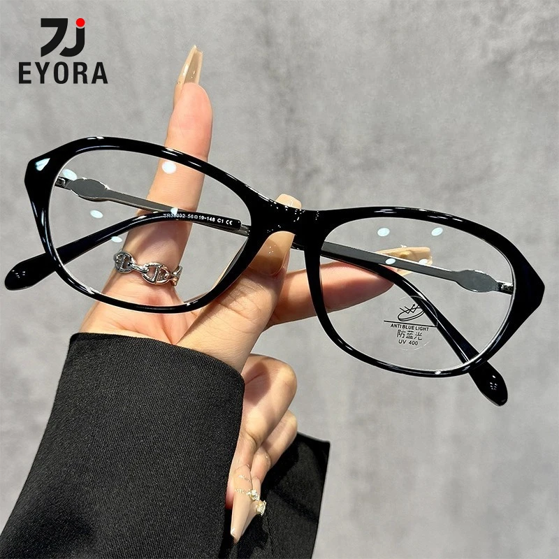 

Модные квадратные очки для чтения EYORA для женщин, фотохромные очки с защитой от синего света для мужчин, оптические линзы с диоптриями