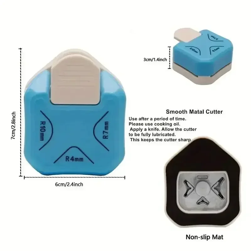 Embosser Corner Three-in-one Corner Rounders Corner DIY Photo Card Business Card Cutter Round Cutter Paper Cutter Tool Kits