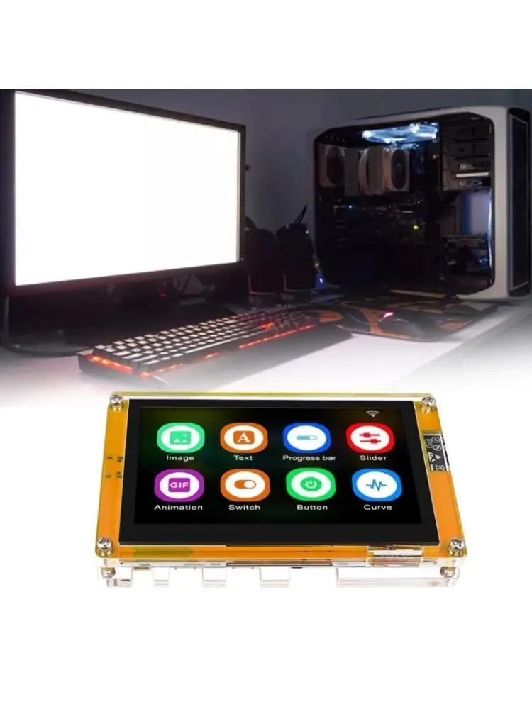 

Комплект корпуса беспроводной макетной платы Y1UB Акриловый корпус 4,3-дюймовый IPS-экран