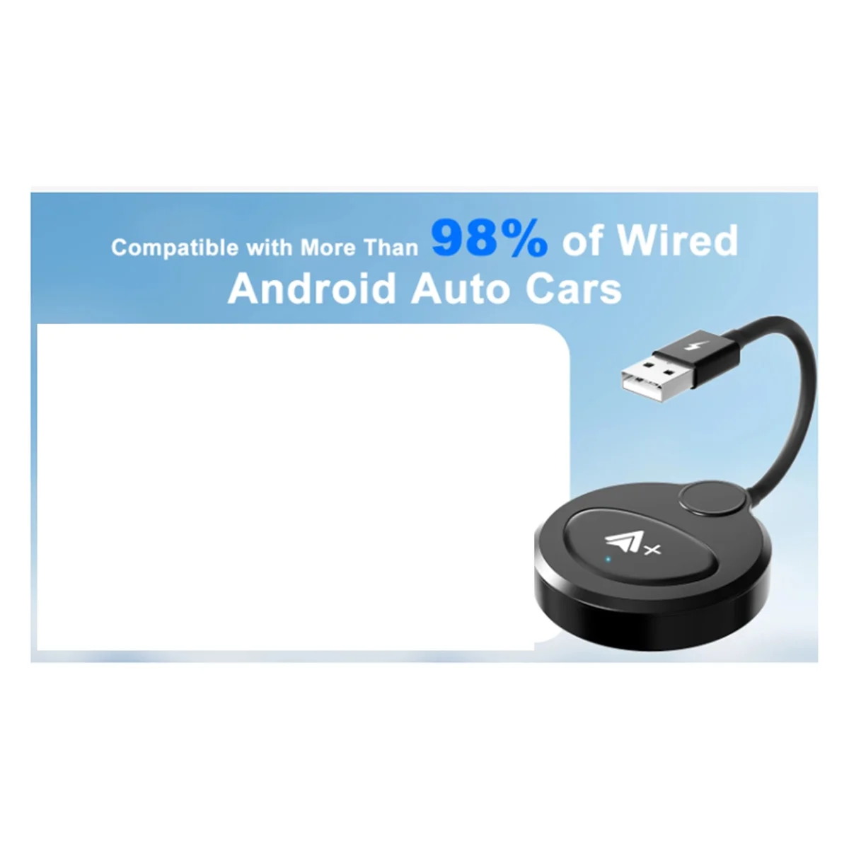 

NEW Wireless Android Auto Video Wireless Adapter Carplay for Netflix / YouTube for Wireless Android Cars Black