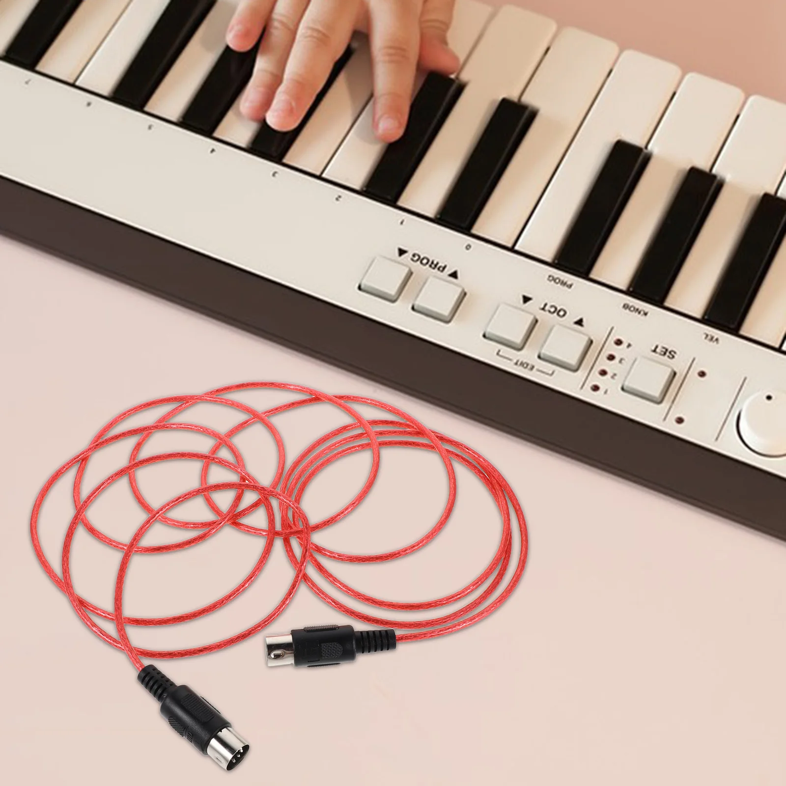 

5pin 3m Audio Cable for Electronic Keyboards Synthesizers Versatile Compatibility Music Production Recording Adapter Cord