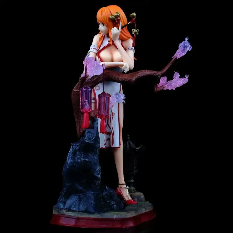 26cm Anime One Piece Game Gk Cheongsam Nami Pvc Sexy Action Figurine Collectible Ornaments Modle Doll Toy Children Birthday Gift