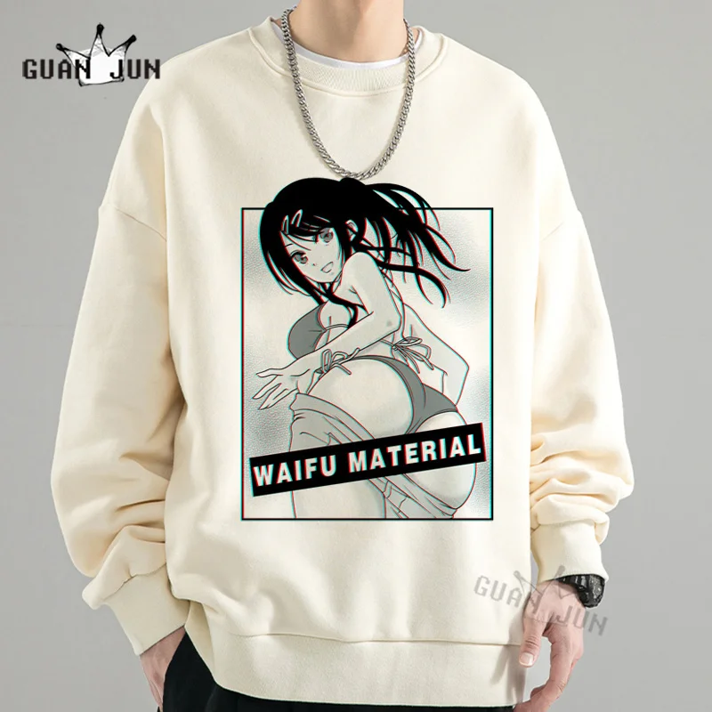 

Harajuku Anime Cute Girl Waifu Material Sweatshirts Gift for Men Hoodie Pullover Hoodies Unisex Sweatshirt Y2K Streetwear
