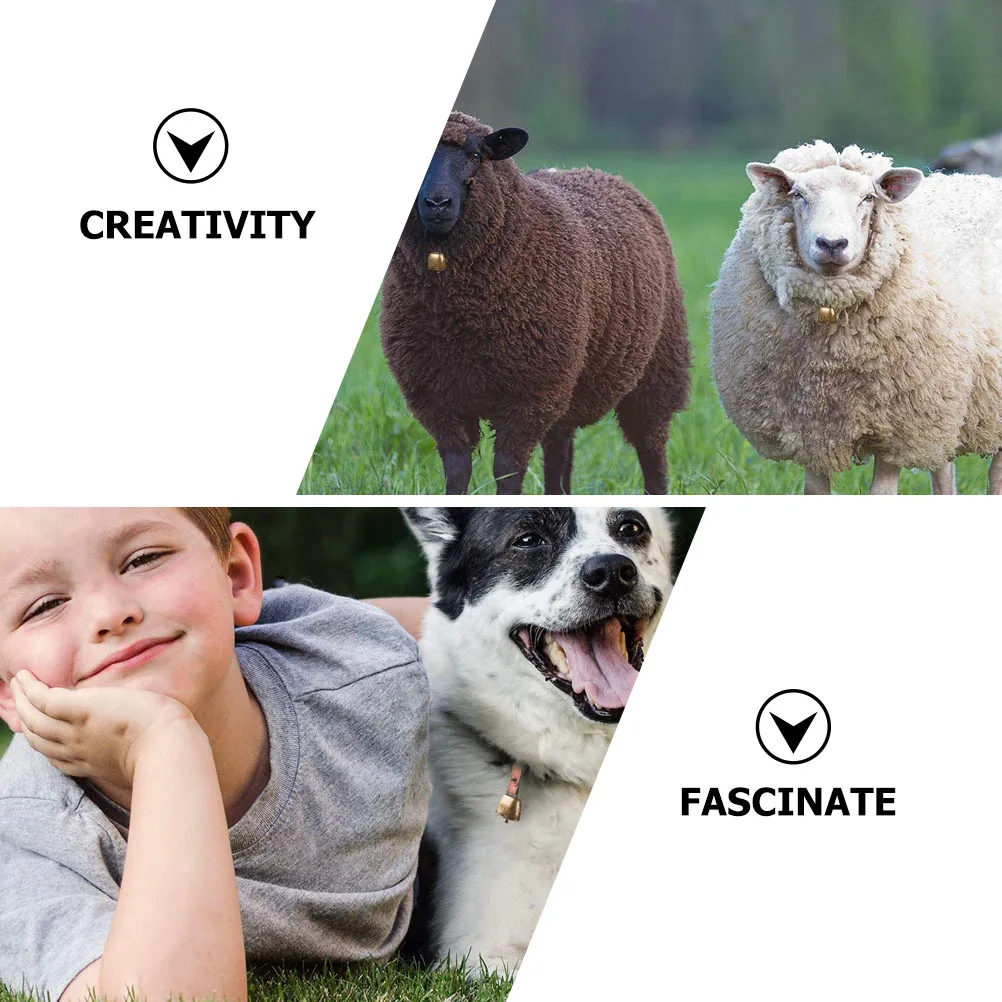 

Small Iron Dog Bell Decorative Collar Pet Training Bell for Cattle Sheep Multipurpose Heavy-Duty Bells for Dog Collars