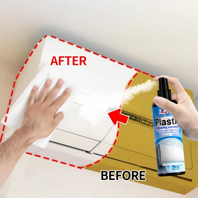 Plastic Refurbishing Agent: Eliminates Yellowing/Oxidation/Scratches, For AC & Car Headlights, Restores Clear Shine