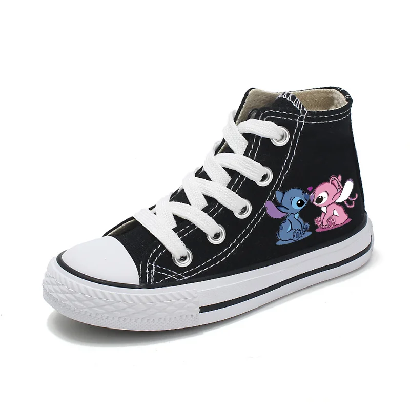 dsn Girl Kids Boys Kids Canvas Shoes Casual sneakers  Cartoon Lilo Stitch Sport Shoes Children Fashion Print Shoes Boys Tennis