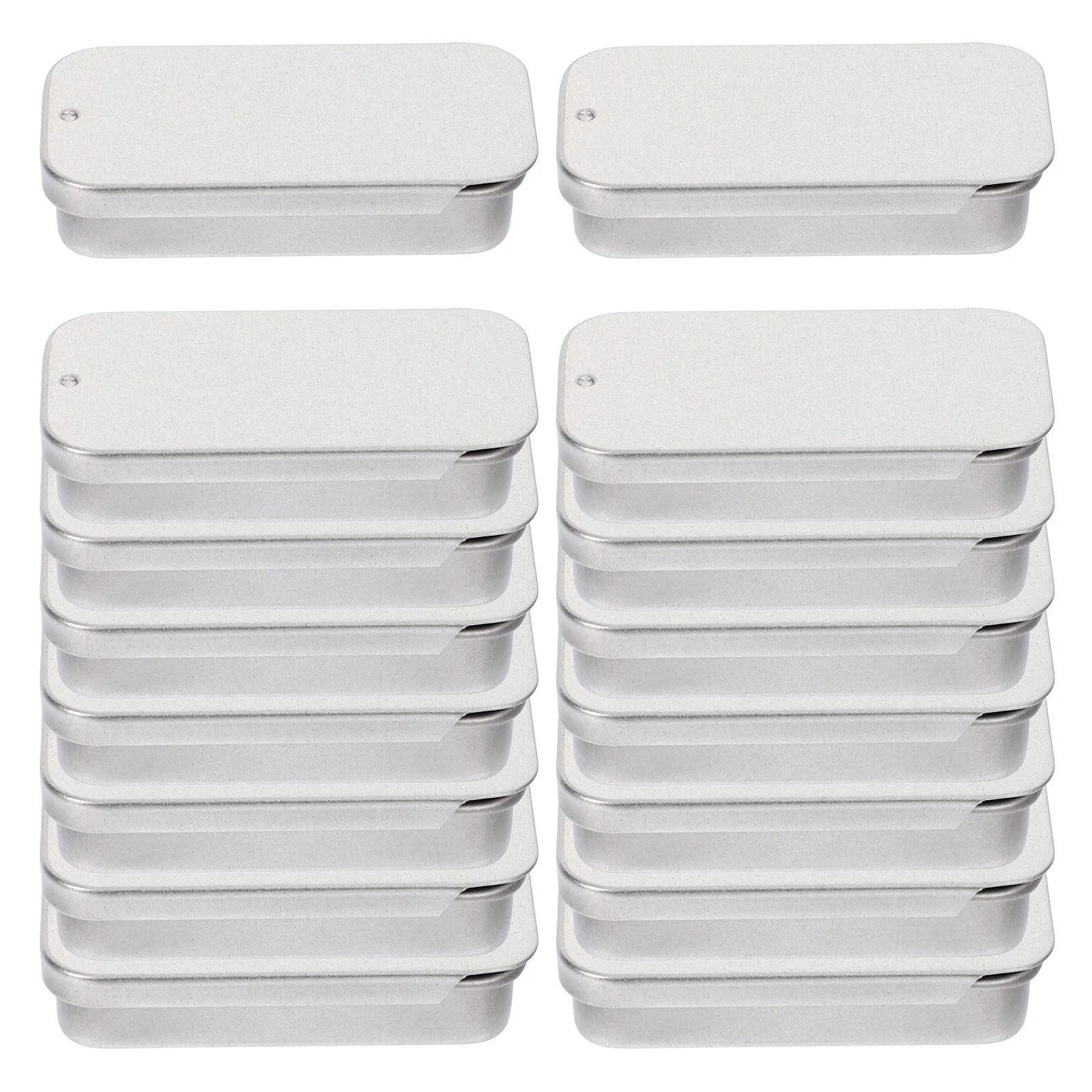 

16 Pcs Tinplate Candy Tins Mini Portable Push Lid Style Boxes Metal Containers Small with Lids