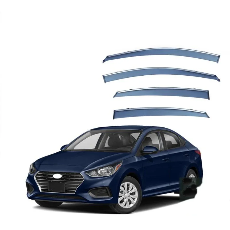 Window Visor Car Rain Guard Side Window Deflector For Hyundai Accent 2005 2006 2007 2008 2009 2010 2011 2012 2013 2014 2015-2022