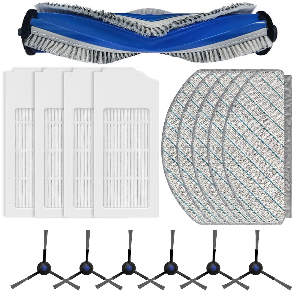 Optimize Your Cleaning Efficiency with Main Side Brush Filter Mop Cloth Kit for ECOVACS For DEEBOT N20N20 PLUS Vacuums