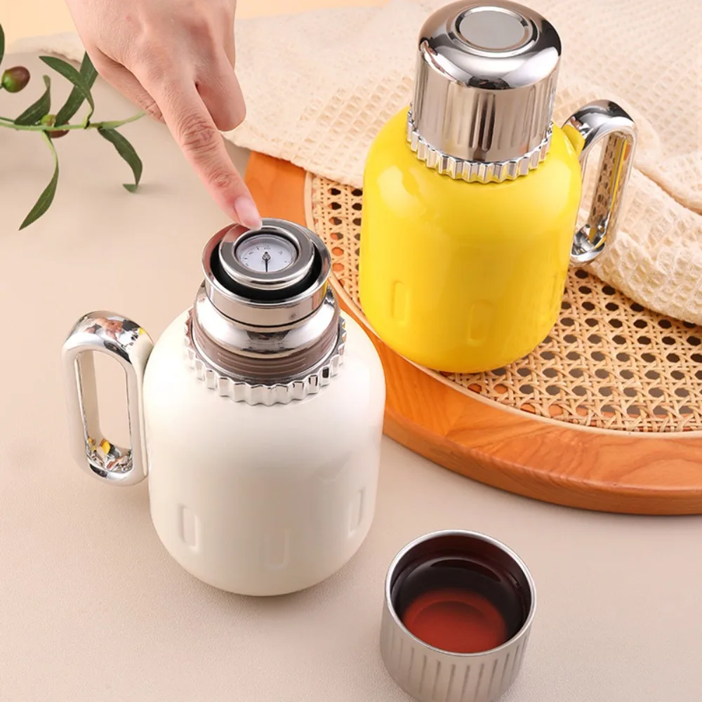 

Mechanical Temperature Display Insulated Tea Brewing Kettle with Tea Infuser Leak-proof Thermos Teapot Large Capacity
