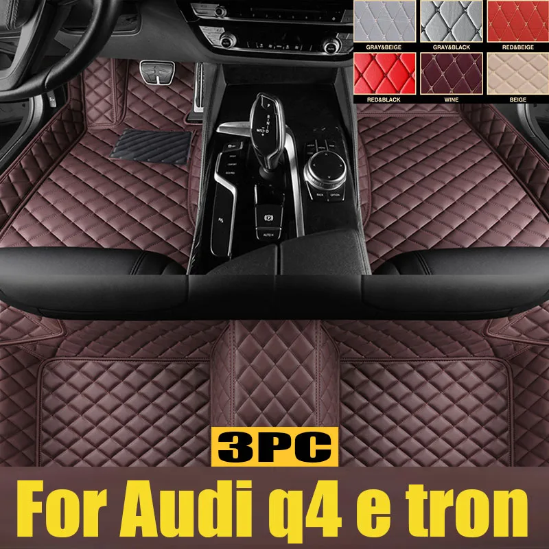 

Car Floor Mats For Audi q4 e tron 2022 DropShipping Center Auto Interior trunk mat Leather Carpets Rugs Foot Pads