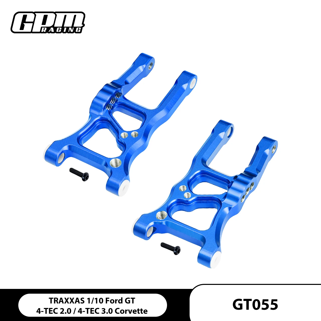 GPM TRAXXAS 1/10 Ford GT 4-TEC 2.0 / 3.0 Corvette  Alloy Front Suspension Arms