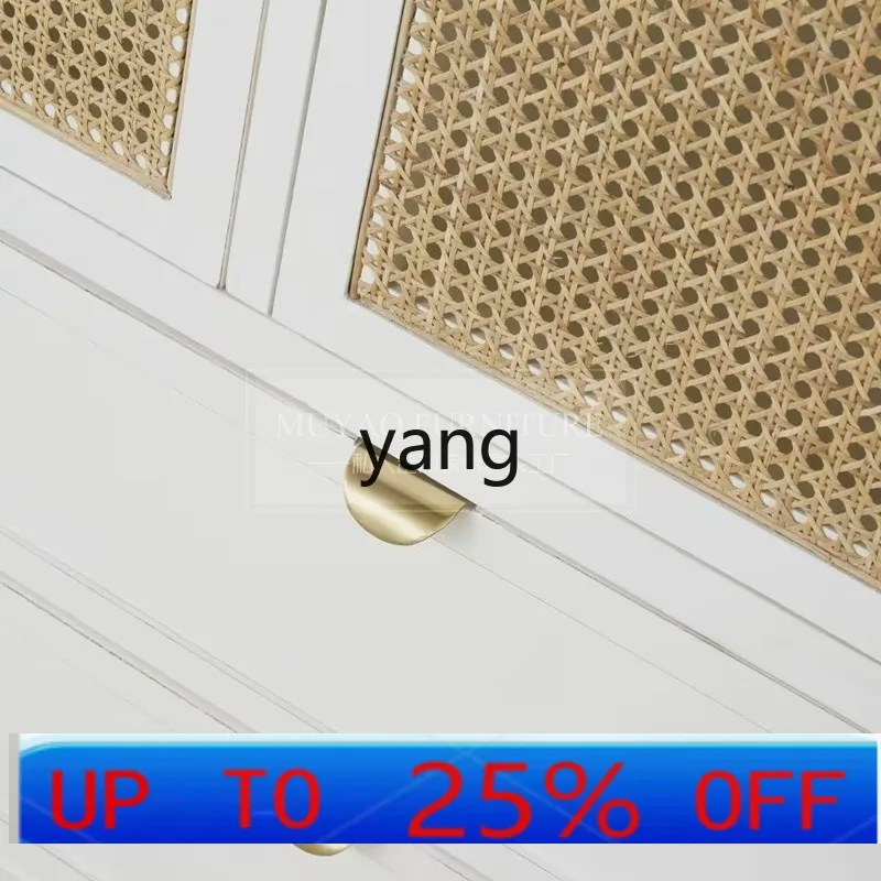 

LMM retro rattan wardrobe bedroom two doors three doors storage locker small apartment wardrobe