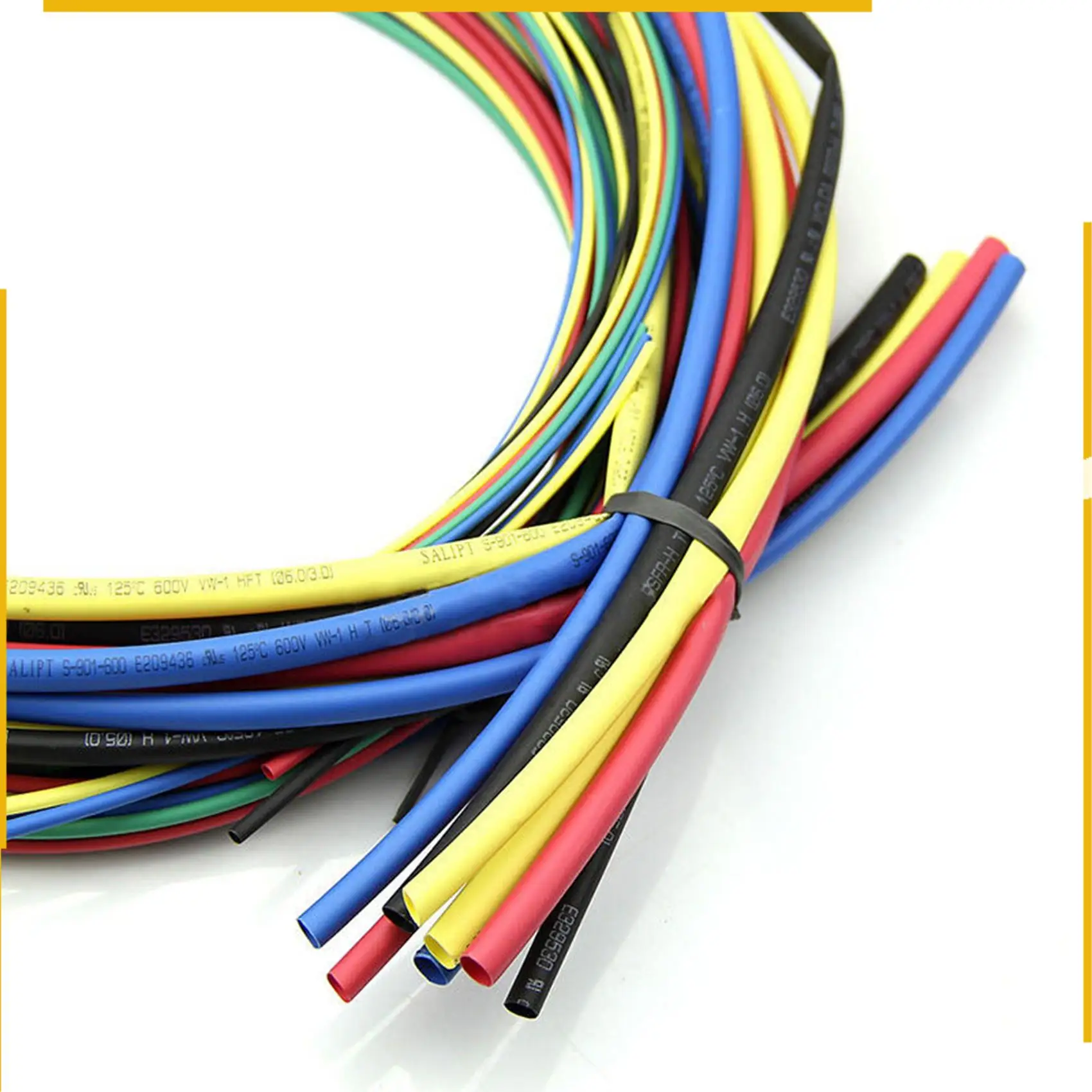 

A76K 2X 55M/Kit Heat Shrink Tubing 11 Sizes Colourful Tube Sleeving Wire Cable 6 Colors