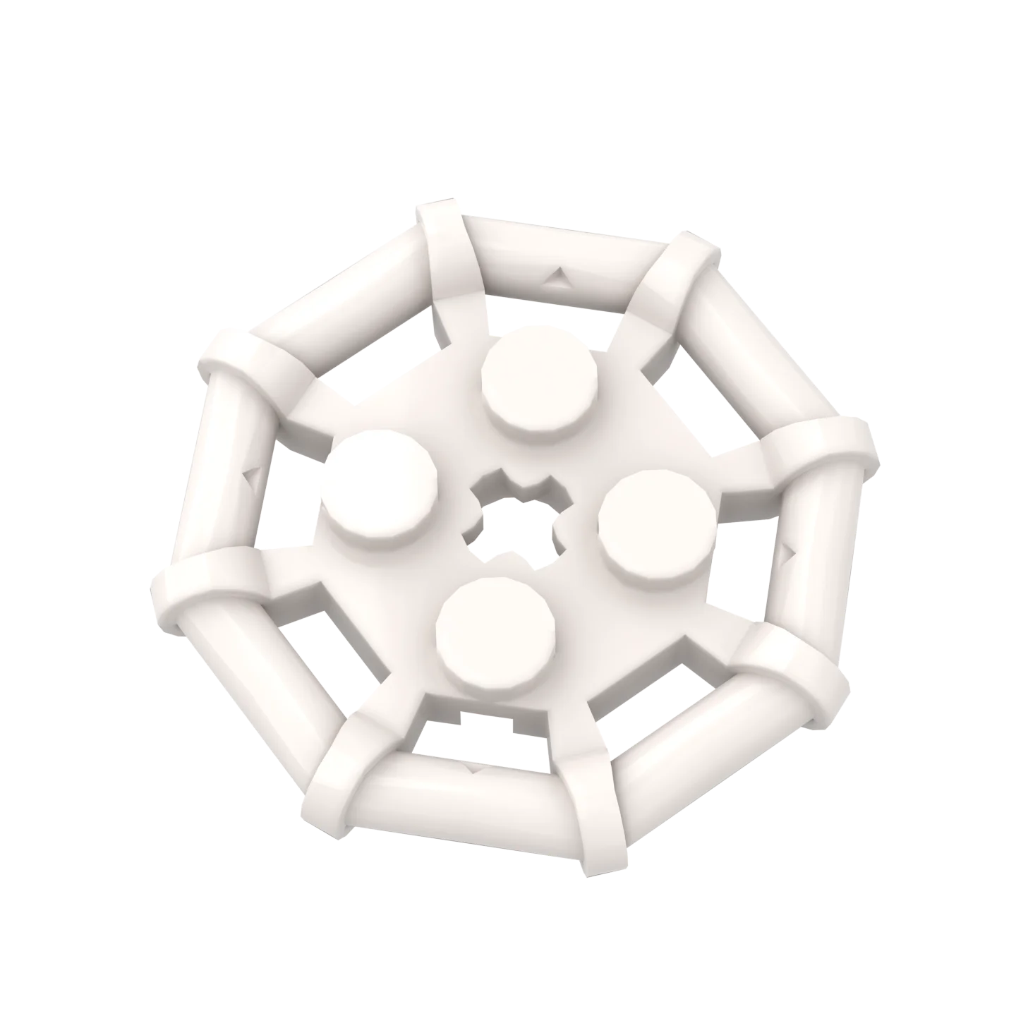 10 pz 75937 Piastra Mattoni Speciali 2x2 con Telaio Bar Parti Ottagonali Rinforzati Borchie Completamente Rotonde Building Block Regalo FAI DA TE