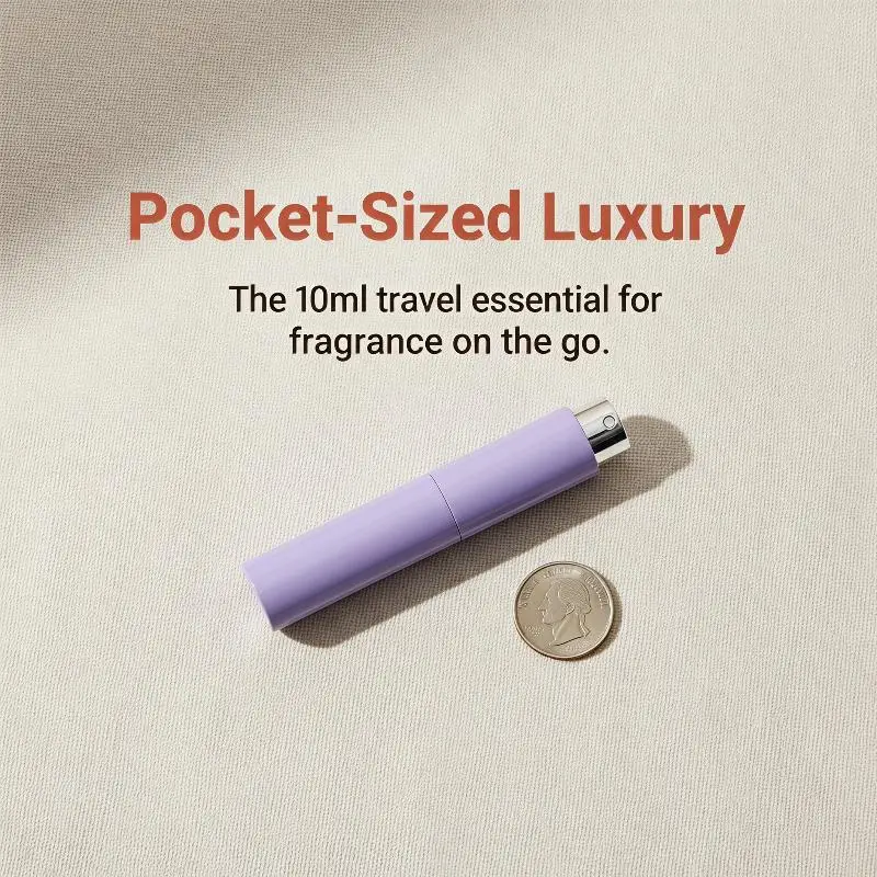 Multi Use Refillable Travel Perfume Sprayer 10ml Empty Leak Proof Cologne Dispenser for Perfume Cologne Essential Oil