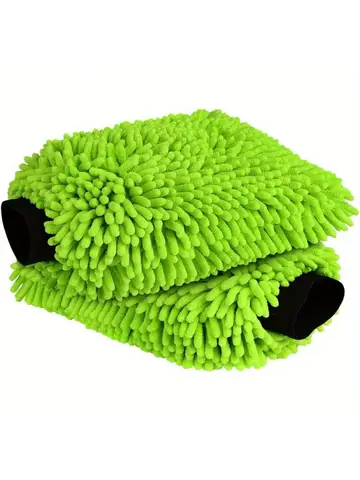 Electric Bicycle Car Cleaning Microfiber, 1/2-Piece Set Scratch Free and Lint Free, High-Quality Lint Microfiber Car Wash Gloves