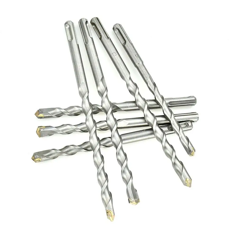1Pcs Square Shank SDS Plus Masonry Drill Bit 6-20mm Carbide Tipped Carbide Concrete Drill Bit 110-500mm Twin Spiral