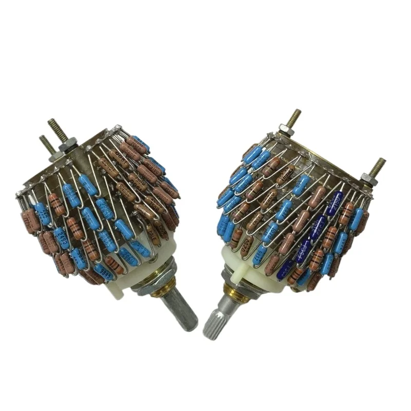 4x24 stepped 10k potentiometer (assembled with dale resistors into a quad 10k configuration) - four-channel volume potentiometer