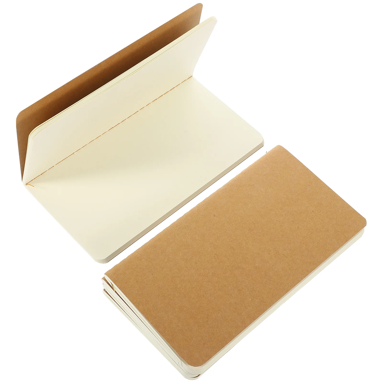 

5 Pcs Loose Leaf Travel Notebook The Work Kraft Paper Campus Flat Daily Writing