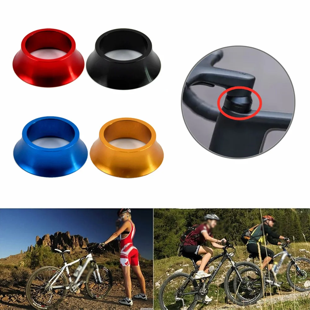 Take Your Cycling to the Next Level with Our High Quality 1 1/8 Aluminum Bicycle Headset Spacer Red/Blue/Black/Gold