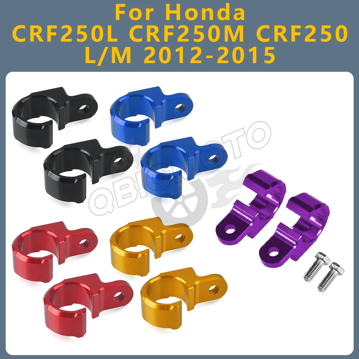 Motorcycle Front Brake Line Hose Clamp Holder CNC Accessories For Honda CRF250L CRF250M CRF 250 L M 2015-2012 Brake Line Holder