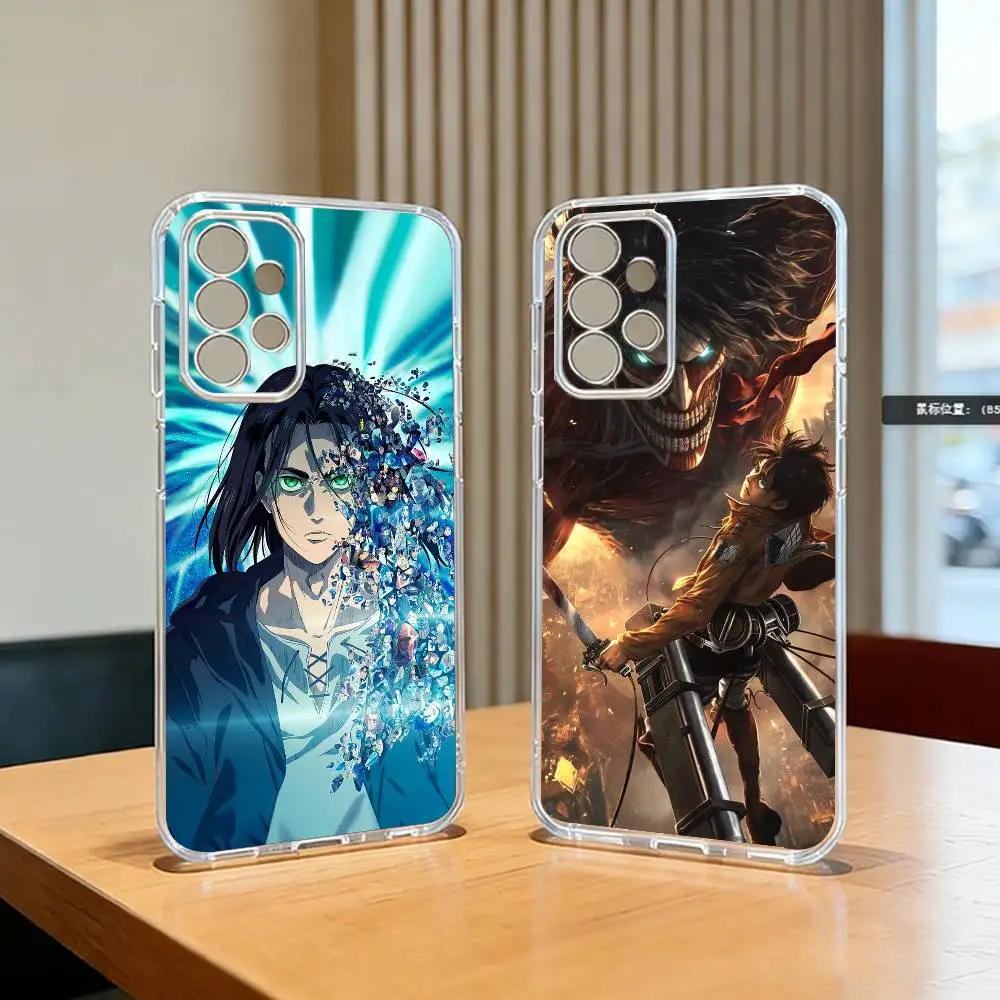 Attack on Titan Eren Y-Yeager-EYs  Phone Case For Samsung S25,S24,S21,S22,S23,S30,Ultra,S20,Plus,Fe Transparent Cover
