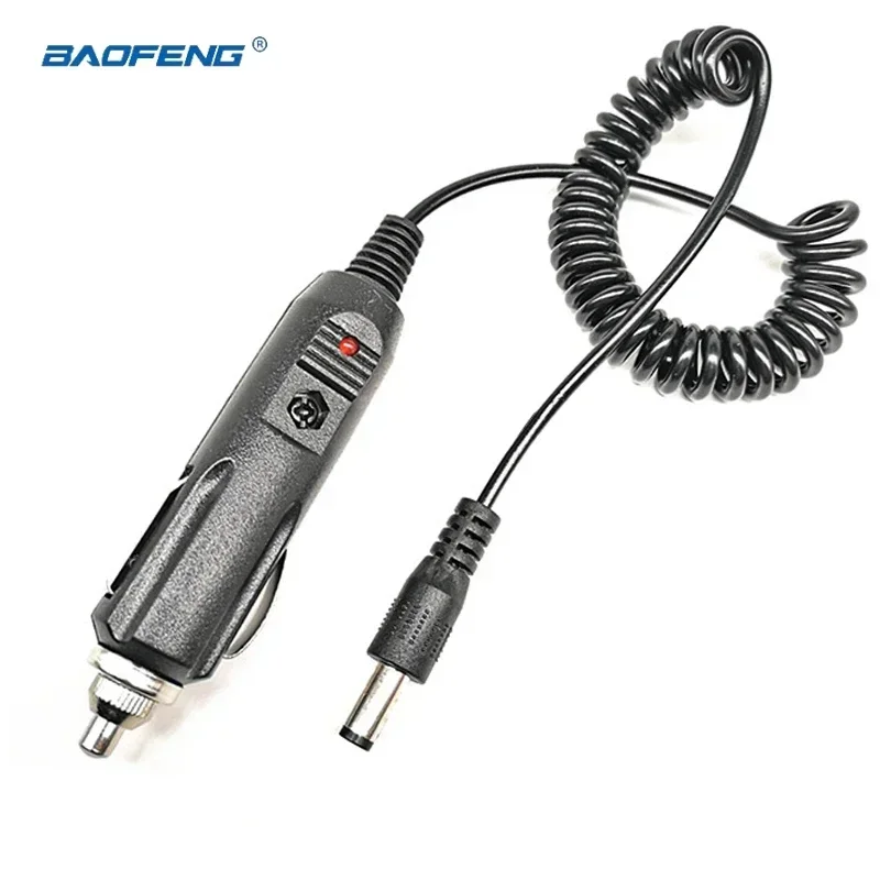 

Baofeng DC 12V Car Charger Charging Cable Spring Cord Line for UV-5R 5RA 5RE PLUS UV5A+ Two Way Radios Walkie Talkie Accessories