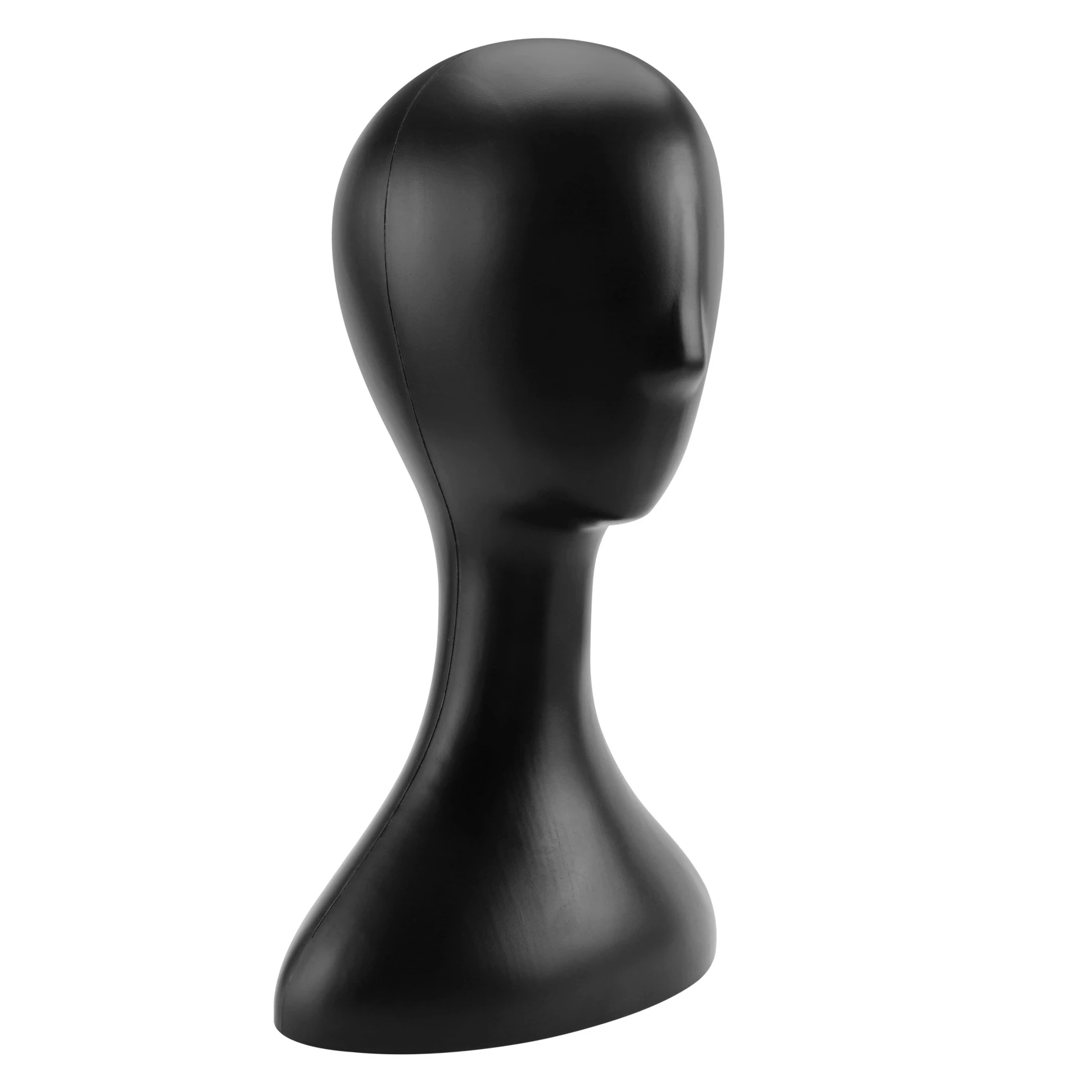 Lady high plastic head wig head female model head Black &LICG