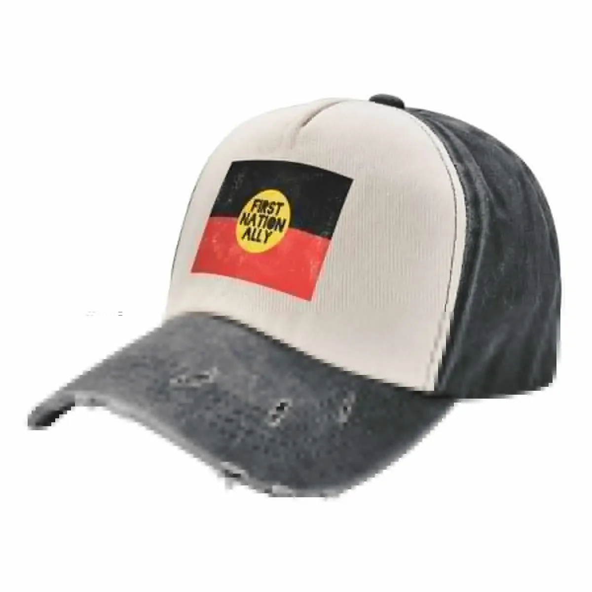 

First Nation Ally [Light Worn Design] Baseball Cap Uv Protection Solar Hat Wild Ball Hat Streetwear Luxury Cap Women Men's
