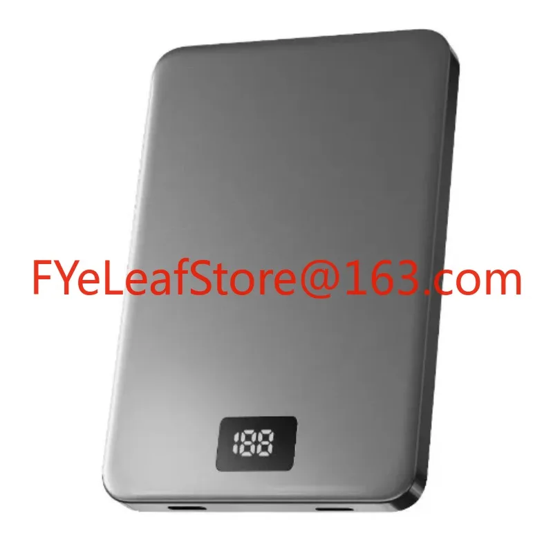 Wireless Magnetic Power Bank, Super Fast Charging 5000mAh, Large Capacity, Small and Convenient Mobile Power Supply