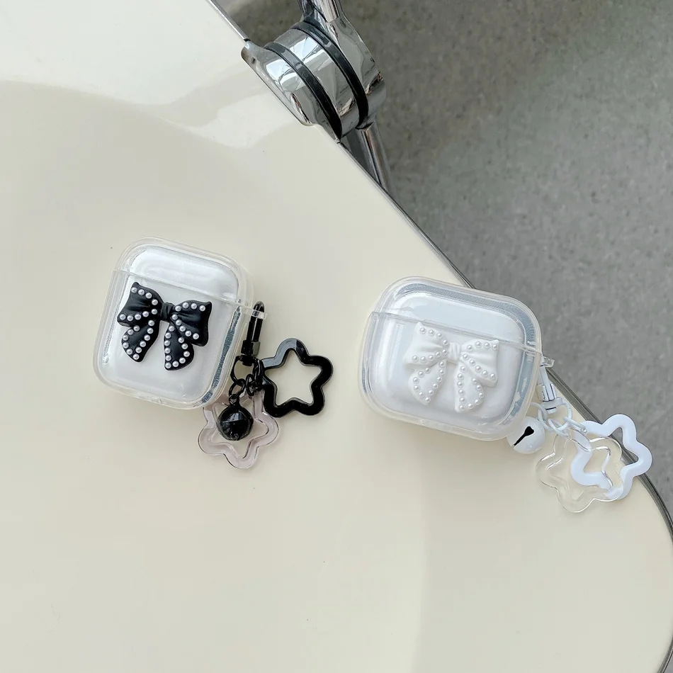 For Realme buds T100 Case Fashion Stars/Love Transparent Earphone Silicone Protect Case For realme buds t100 cover