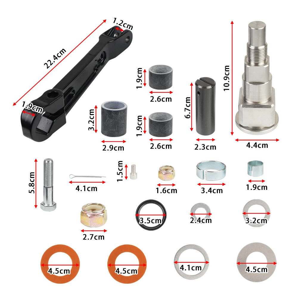 Upper Gimbal Steering Arm Shaft Kit Fit for MerCruiser Bravo and Alpha One Gen 2, Replace# 98230A1 866322A01 866718A01