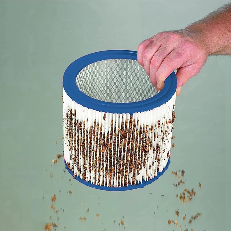 2 buah suku cadang pengganti Filter yang dapat digunakan kembali seperti yang ditunjukkan plastik untuk Shop-Vac 9032933 Ash, aksesori Penyedot Debu