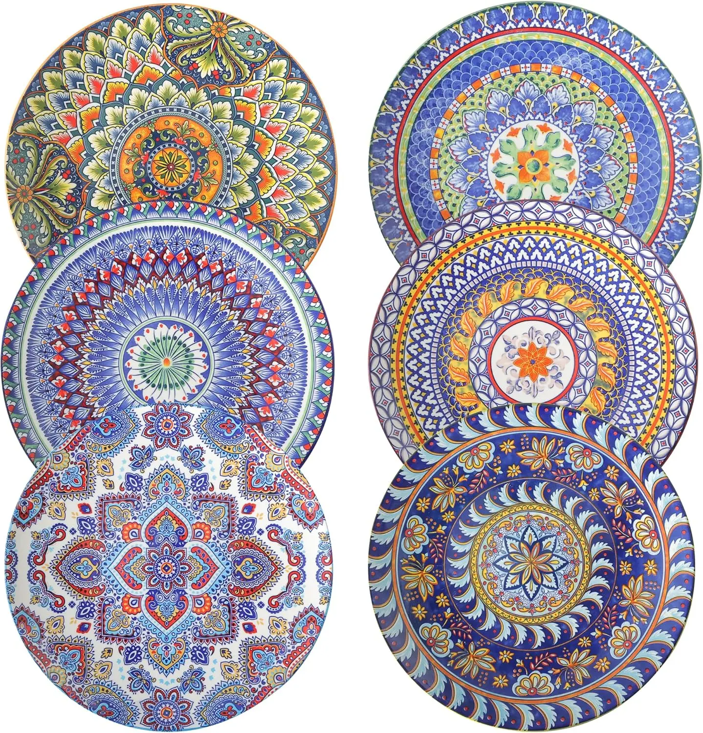 dinner-plates-set-of-6-105-inch-bohemian-porcelain-kitchen-plates-large-ceramic-dinnerware-plates-boho-dishes-for-kitchen-p