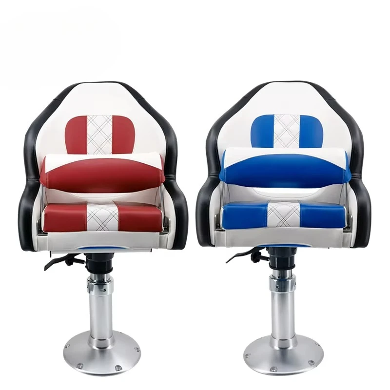 Genuine Marine Grade Swivel Folding Comfortable Luxury Deluxe Pontoon Boat Captain Seat Chair for Boats