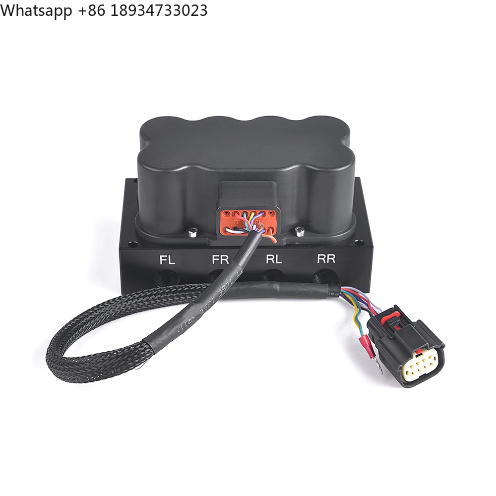 Pneumatic Manifold Solenoid Valve 8*OUT Port 1/4NPT VU-4 Type air Ride Lift 200PSI air Suspension System Control