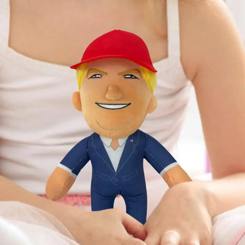 Cute President Stuffed Doll Simulation Creative TrumpPlush Toy for Home Decoration Plush Toy Comfort Pillow Sleep Baby Plush Toy