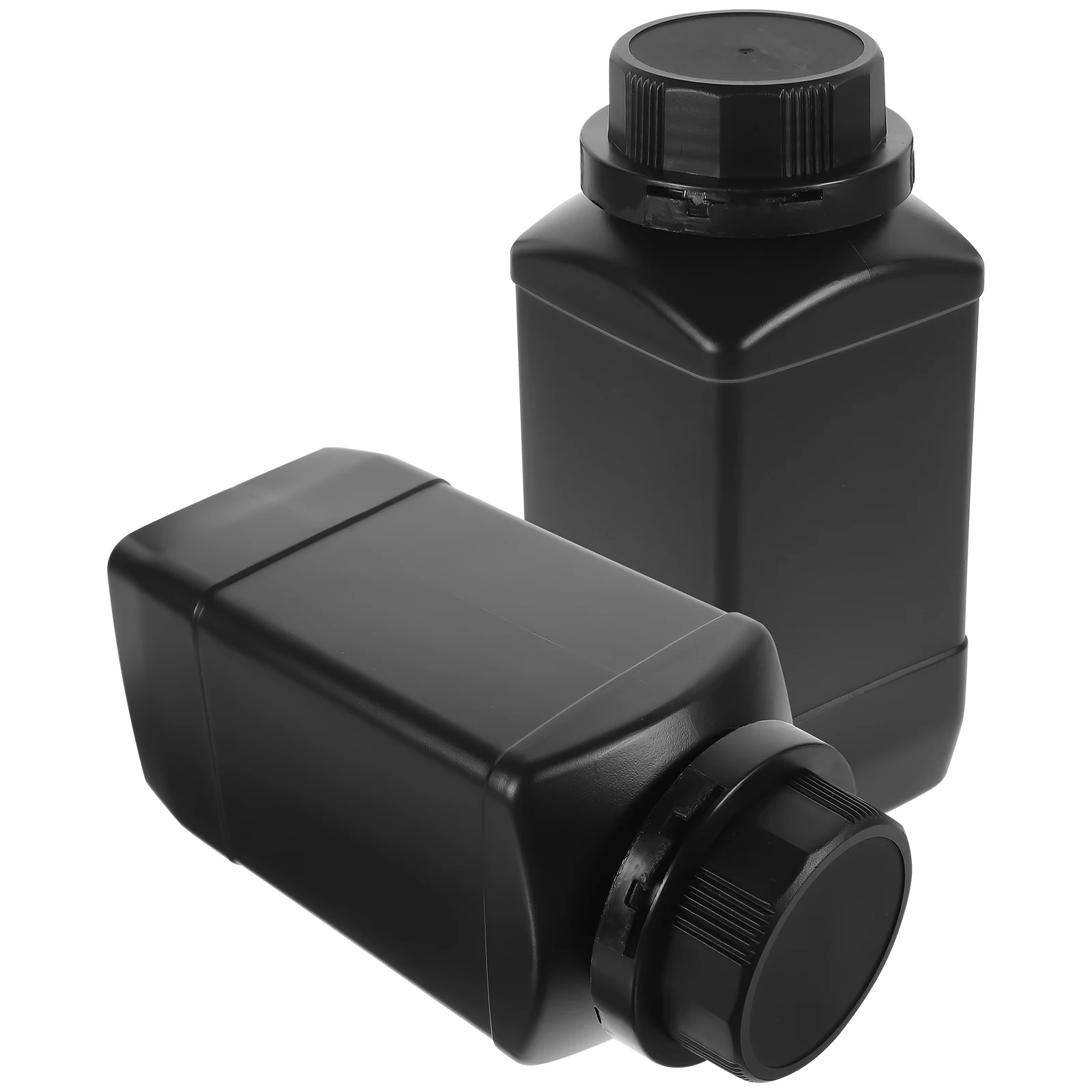 2pcs 1000ml Chemical Reagent Bottle Wide Mouth Premium Material Leak Proof Screw Design 1000ml Chemical Reagent Bottle