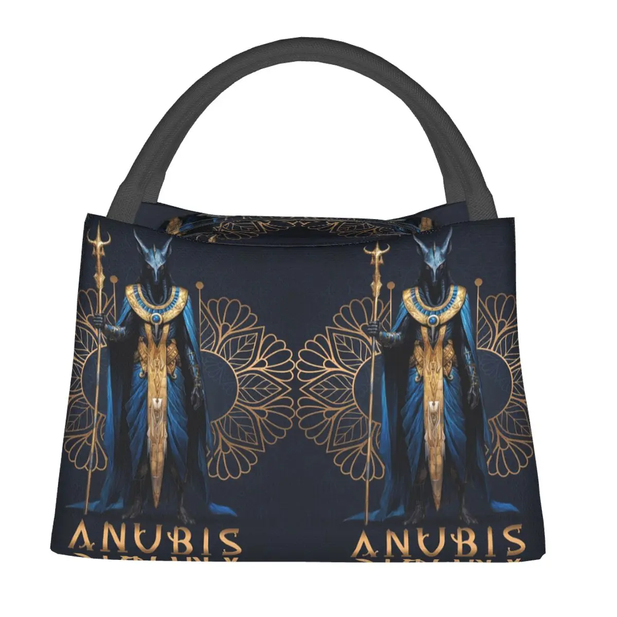 

Anubis The Jackal-Headed God Of The Dead Egyptian God Insulated Lunch Bag for Women Kids Food Boxes Thermal Lunch Box Tote